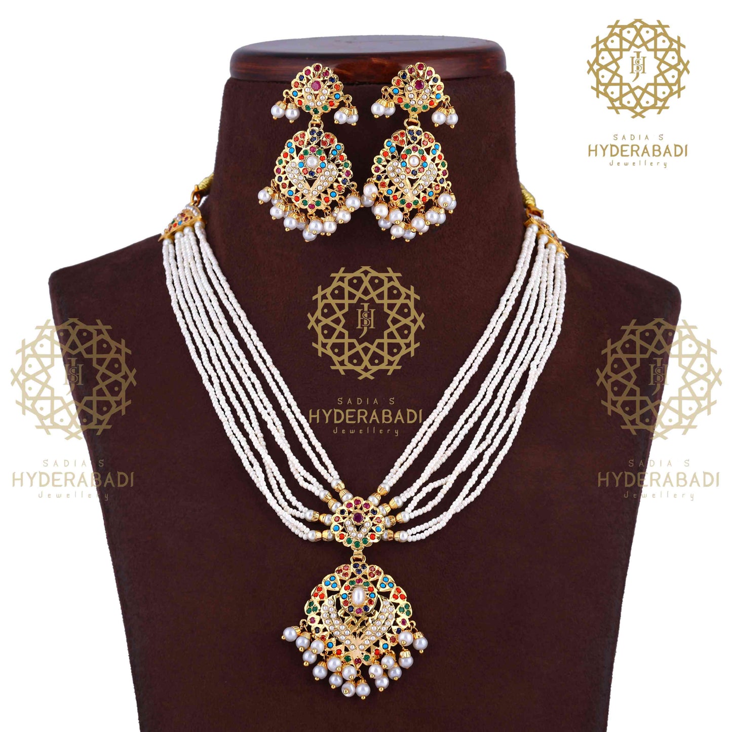 Nafia Multicolored Necklace Set