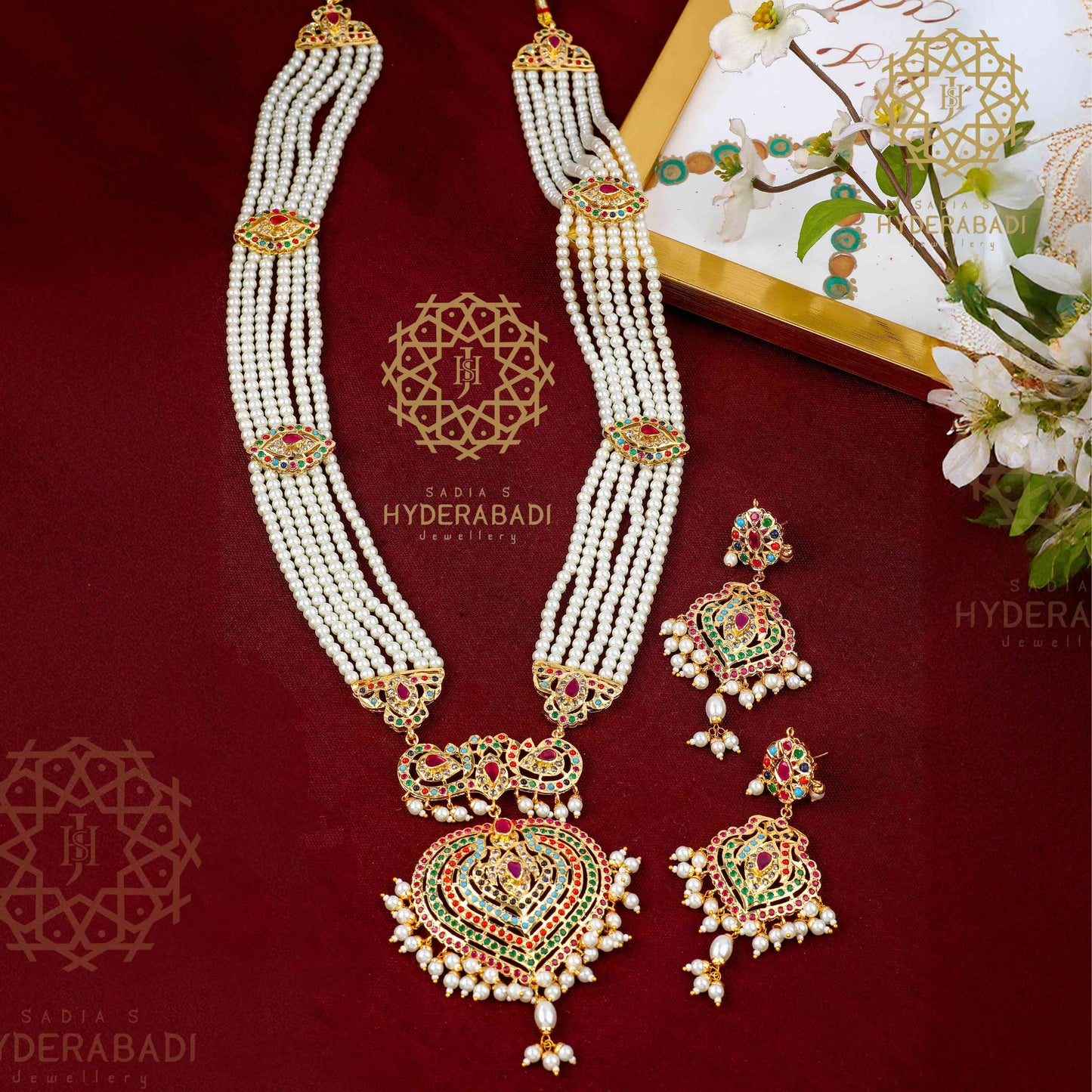 Noor Multi Colour Rani Haar