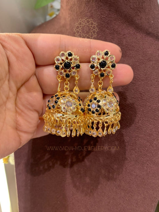 Patti Black Small Jhumki