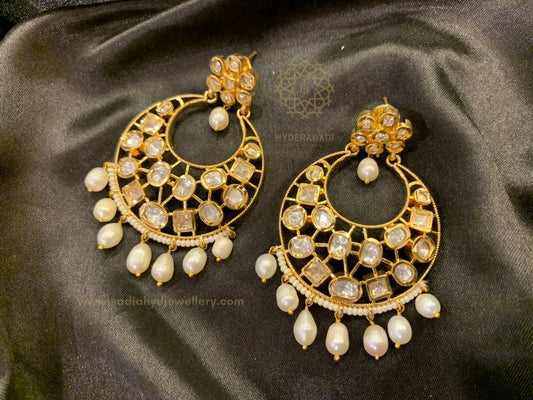 Alshifa Real Pearl Chandbali