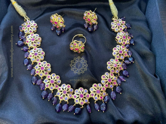 Asma Amethyst Flower Set