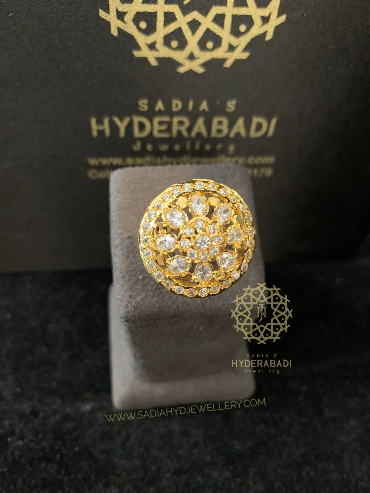 Sehar White Gold Plated Ring