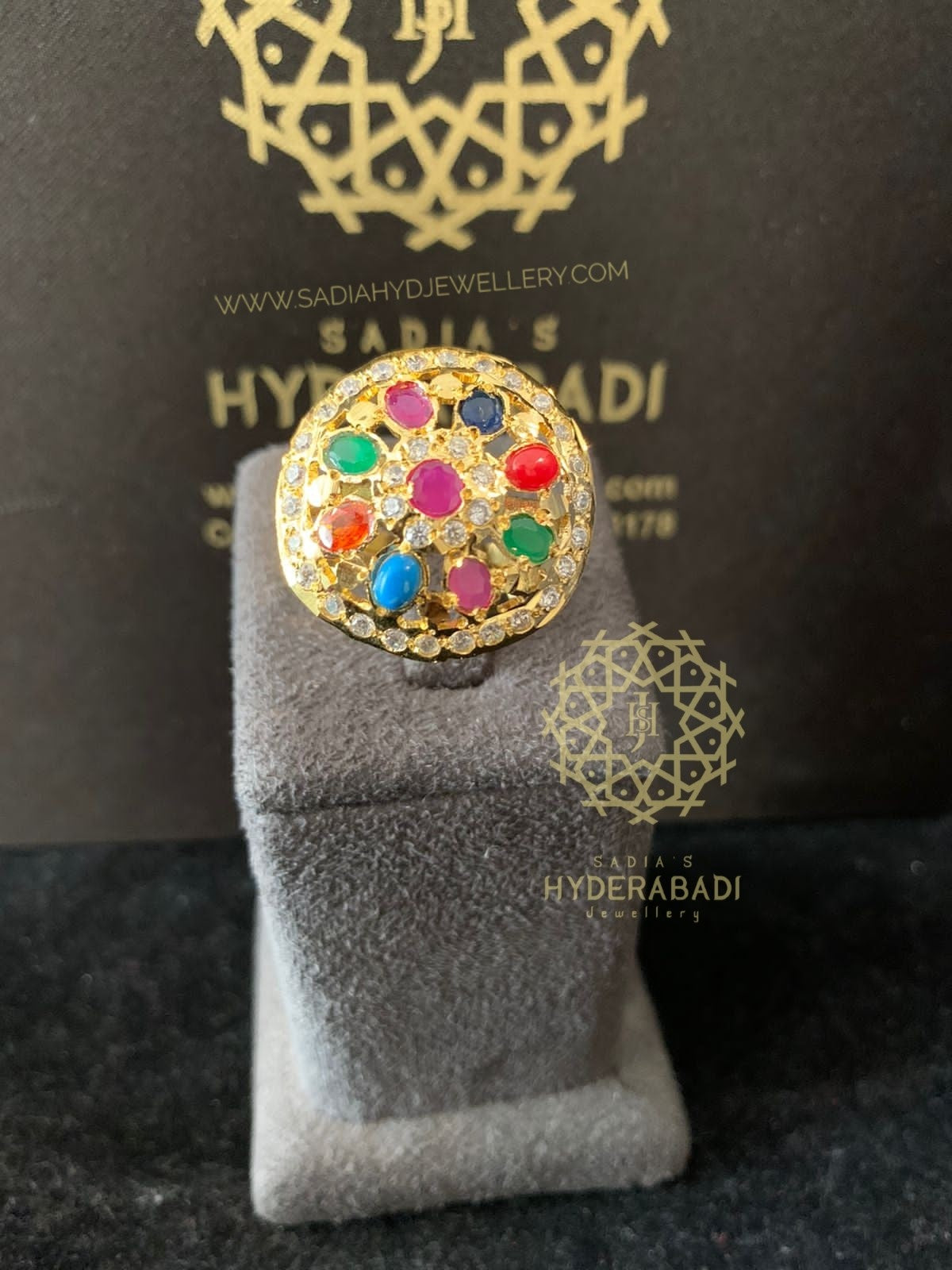 Sehar Multicolored Ring