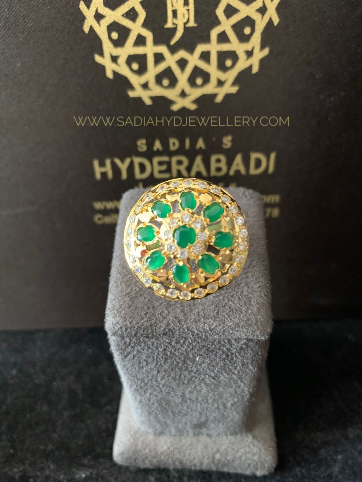 Sehar Green Ring