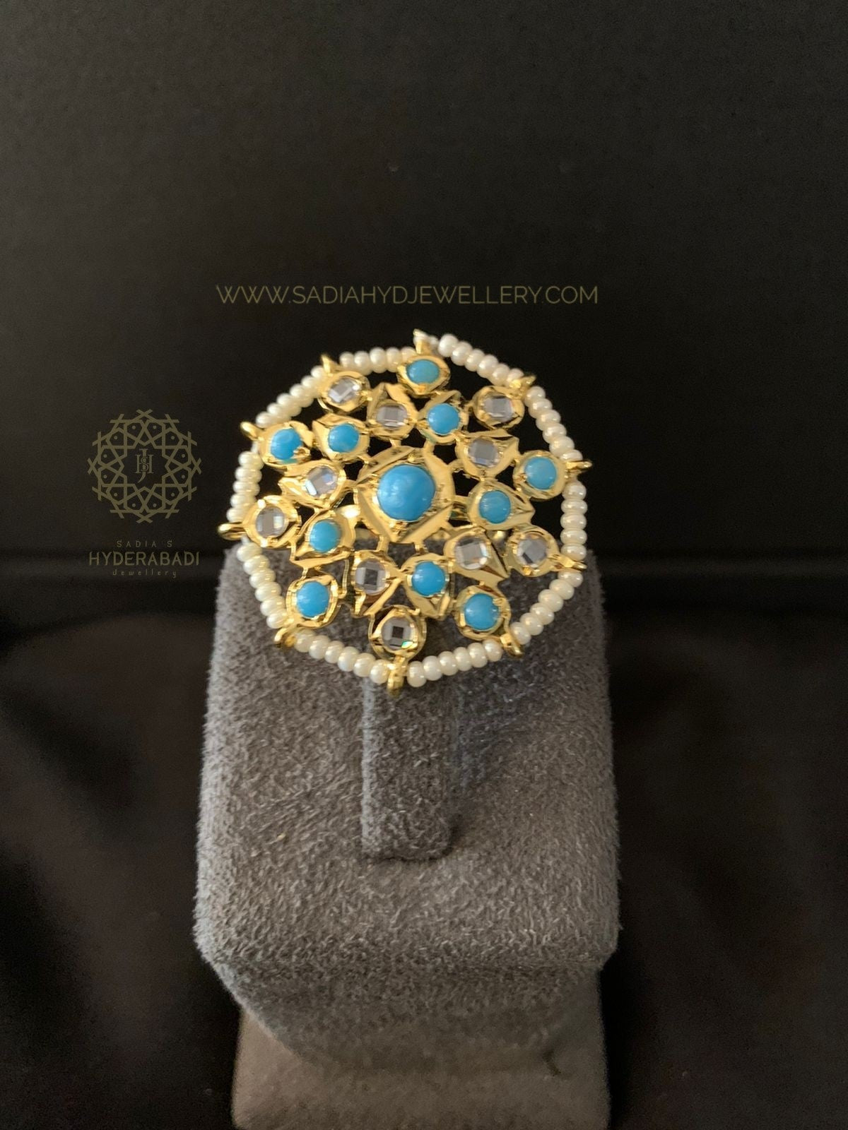 Rida Firoza White Ring