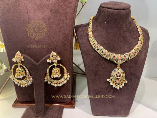 Tehreem Multicolored Necklace Set