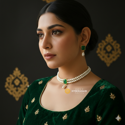 Rifa Green Choker Set