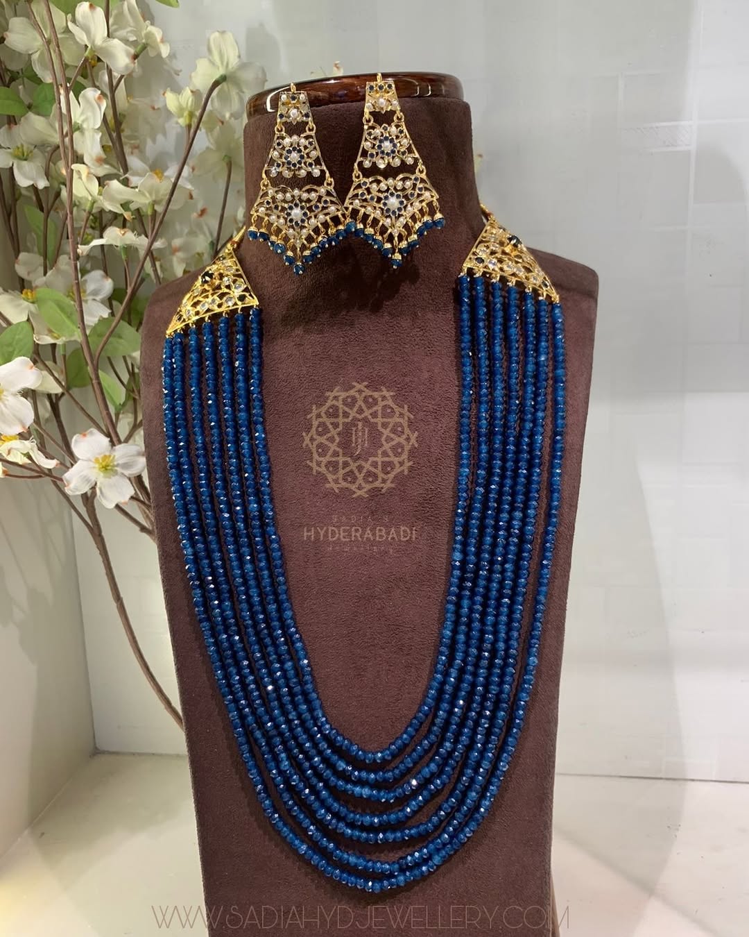 Roohi Blue String Set – Sadiahyderabadi