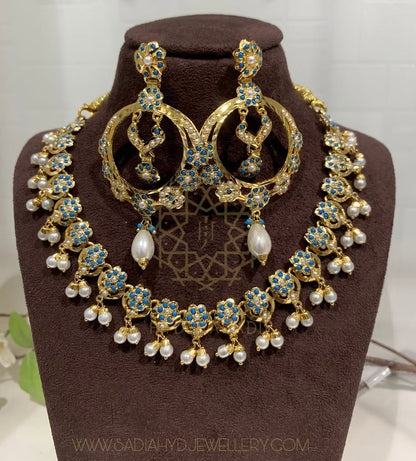 Roshni Firoza Necklace Set