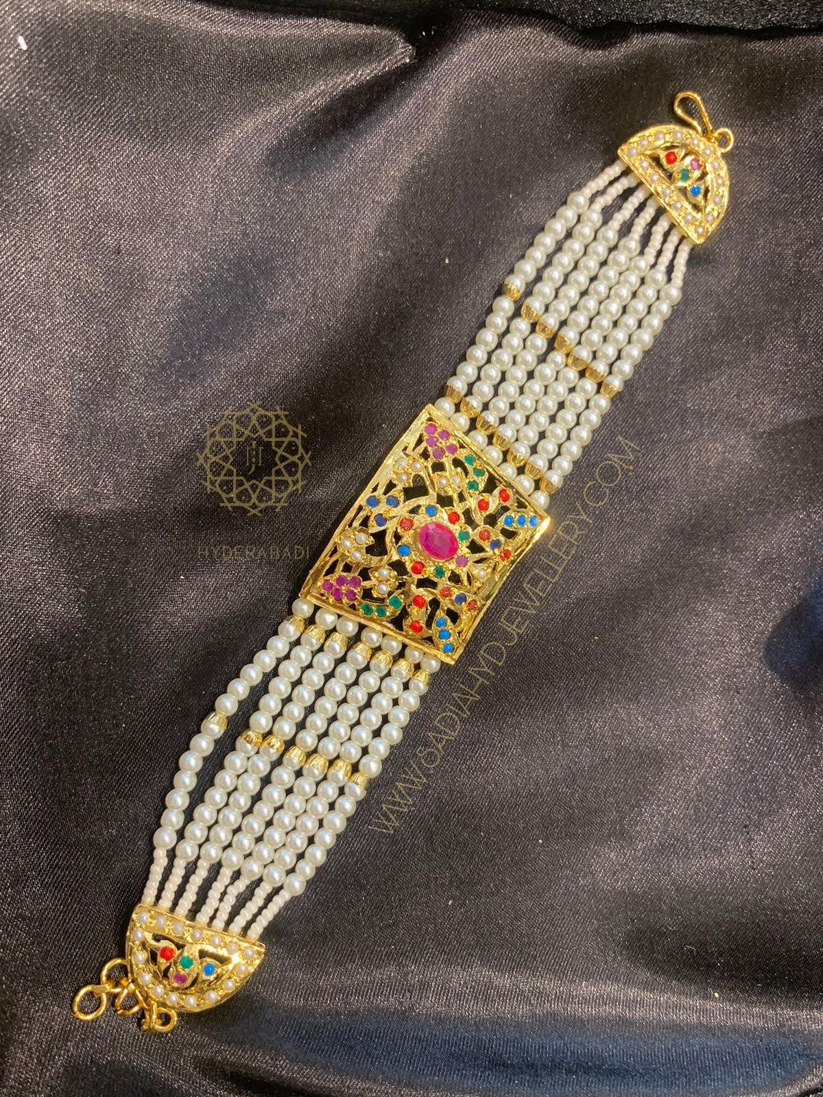 Sanaya Multicolour Jadau Bracelet