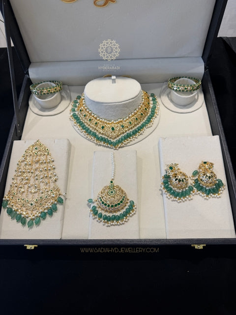 Soofia Light Green Bridal Set