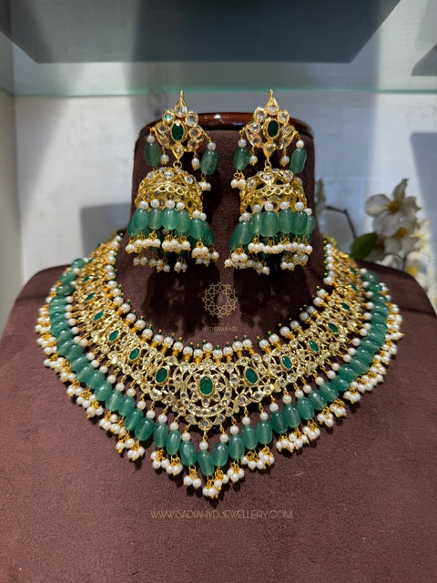 Soofia Light Green Necklace