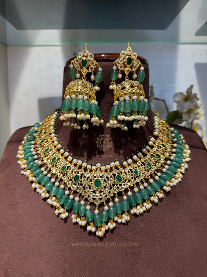 Soofia Light Green Necklace