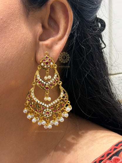 Suhana Red Tika Earrings