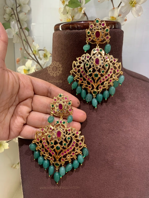 Sumbul Red Green Rani Haar