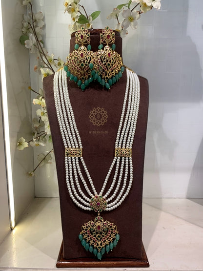 Sumbul Red Green Rani Haar