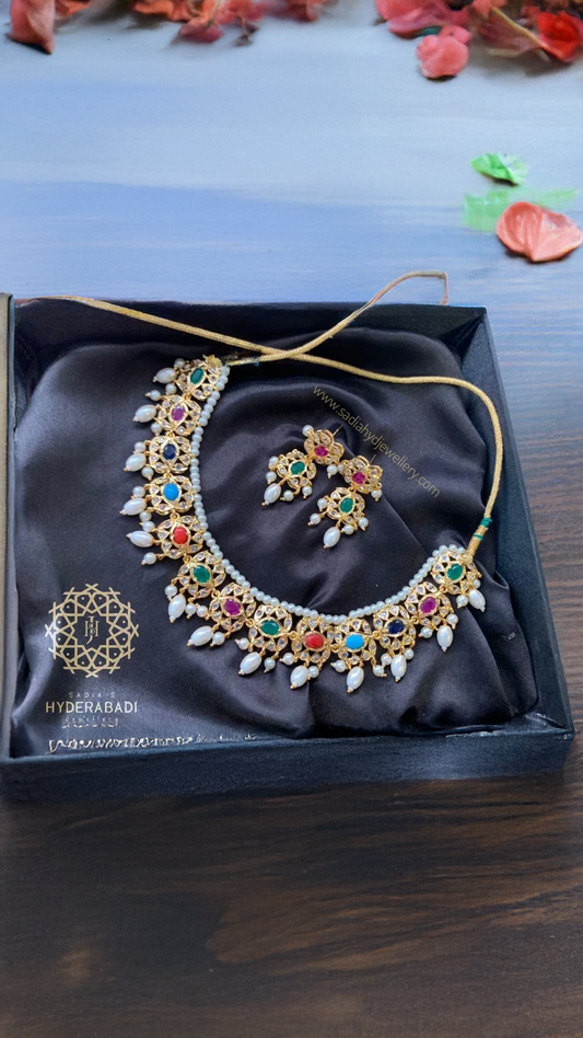 Afza Multicolor Necklace Set