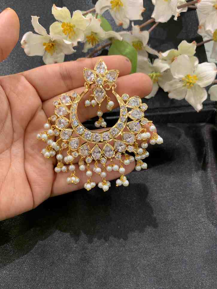 Yumna Gold Plated Chandbali