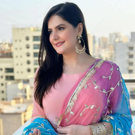 Parveen White Chandbali