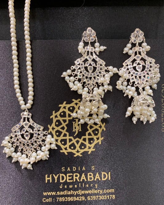 Zubia Silver Plated Pendant Set