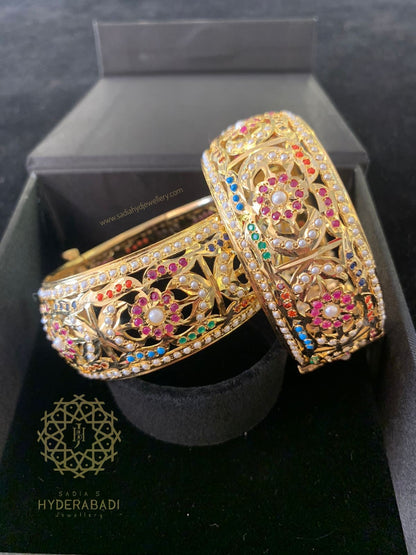 Roshni Multicolored Bangle Pair