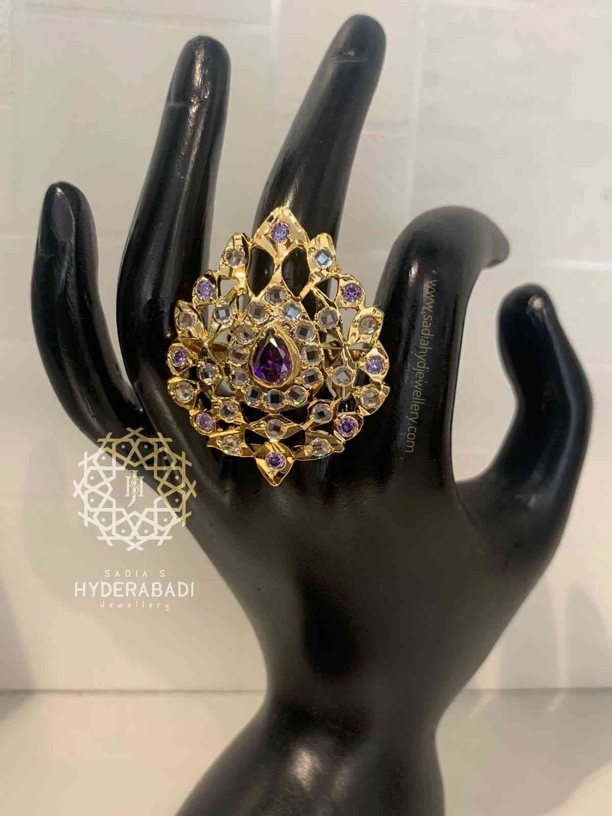 Nargis Real Amethyst Ring