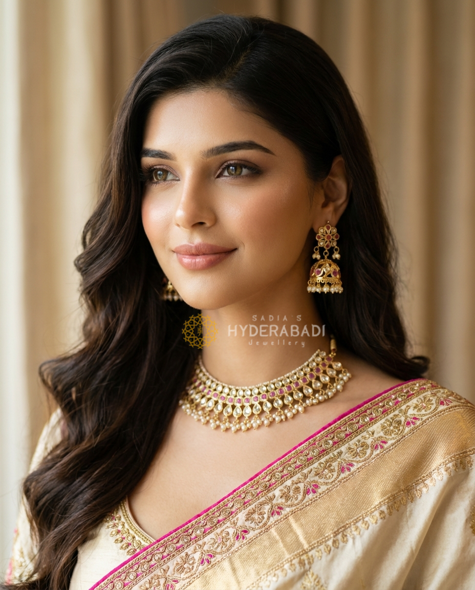 Fariha Red Necklace Set