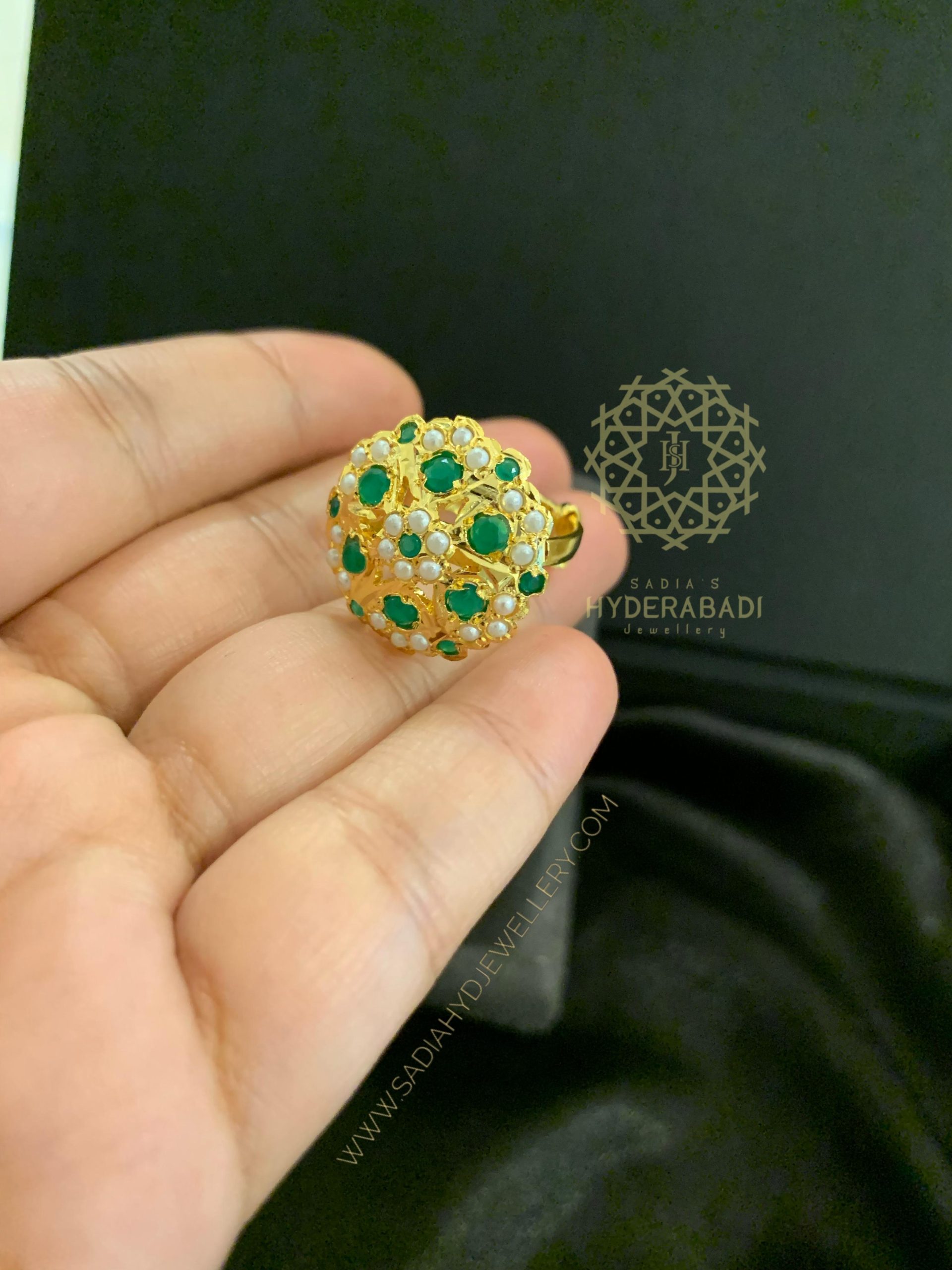 Jadau Lotus Ring - DiA Precious Exquisite Jewellery