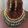 Real Emerald Arifa Necklace Set