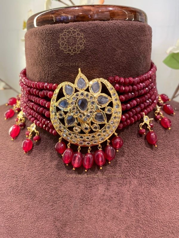 Shifa Red Beads Choker