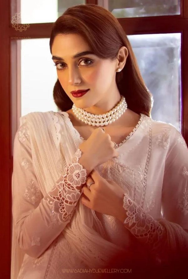 Maya Ali Real Pearl Choker Set