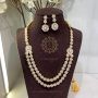 White Pearl Roshni Necklace Set