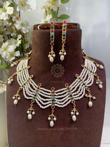 Sharmeen Multi Colour Necklace Set