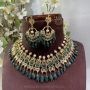 Alishba Real Emerald Heavy Necklace